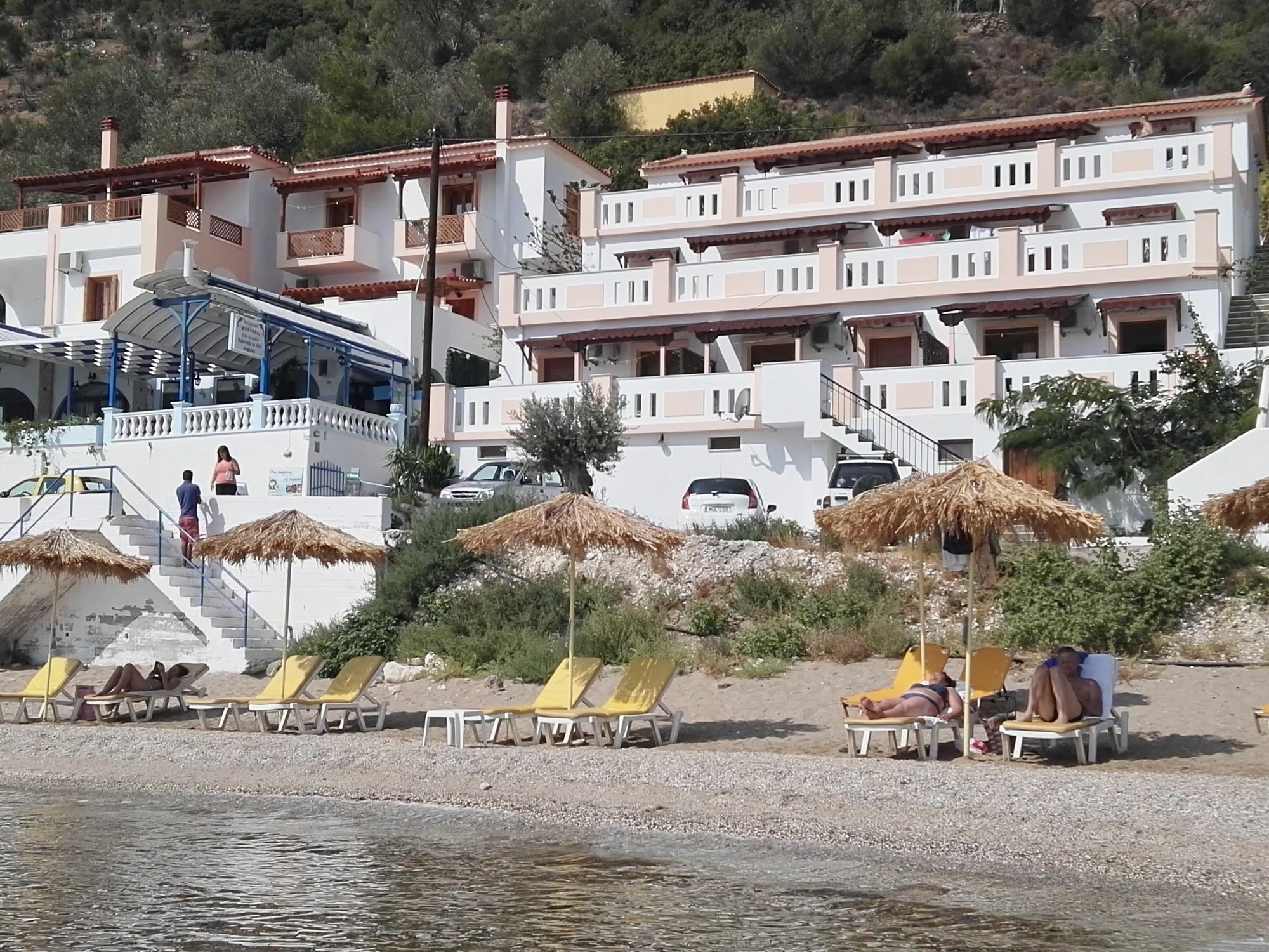 Nereides Seaside Apartments Marathókampos Exteriér fotografie